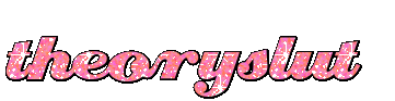 sparkling pink cursive theoryslut banner